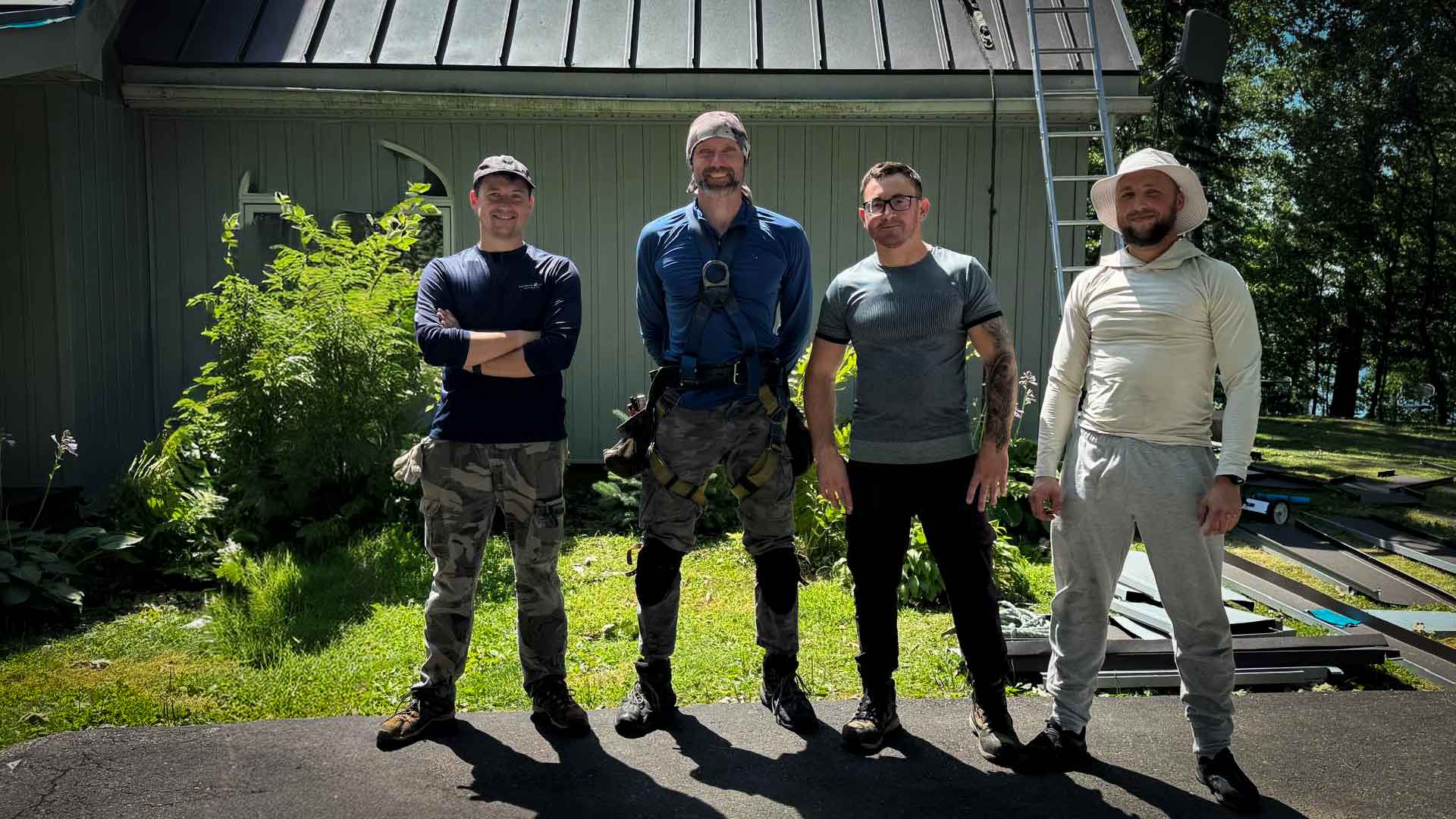 Titan Steel Roofing - Custom Home with Lake View